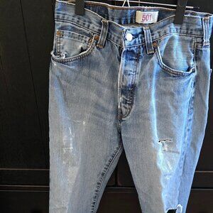 Levi's Men's 501  Original Straight Fit Jeans - Dark Wash 32X30